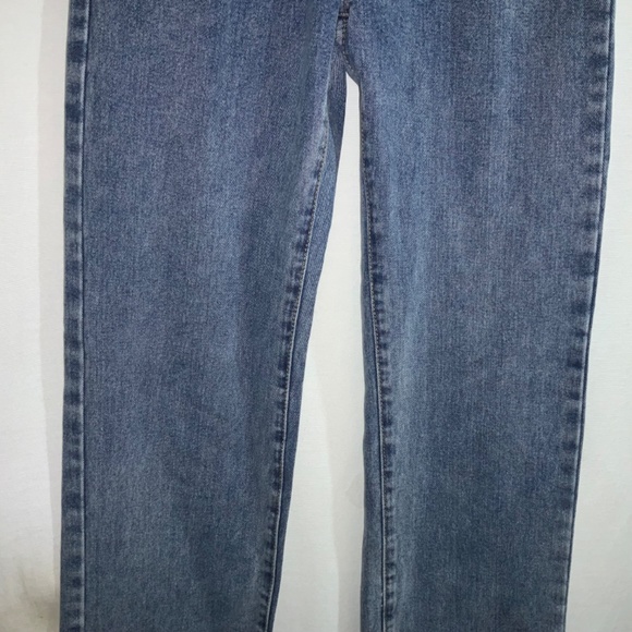 PrettyLittleThing Tall mid wash split hem jeans Sz 6 high waist New - Picture 4 of 13